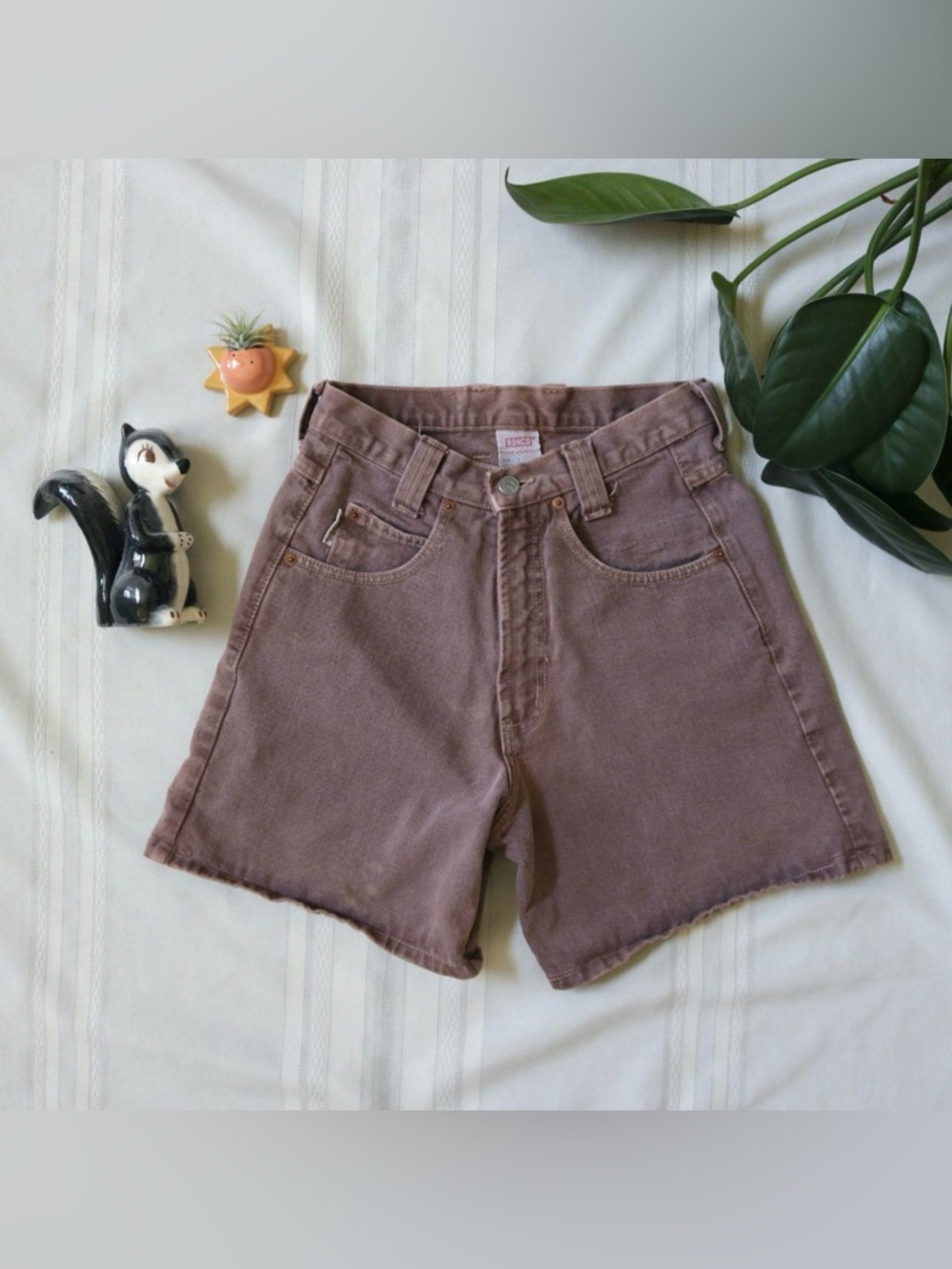 Bongo by Gene Montesano faded brown vintage high waisted shorts